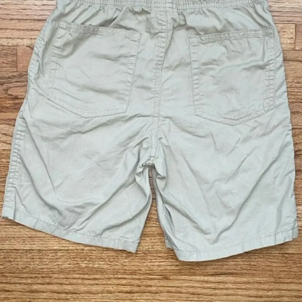 Cat & Jack Boys Khaki Cargo Shorts M(8) Elastic Waist Drawstring